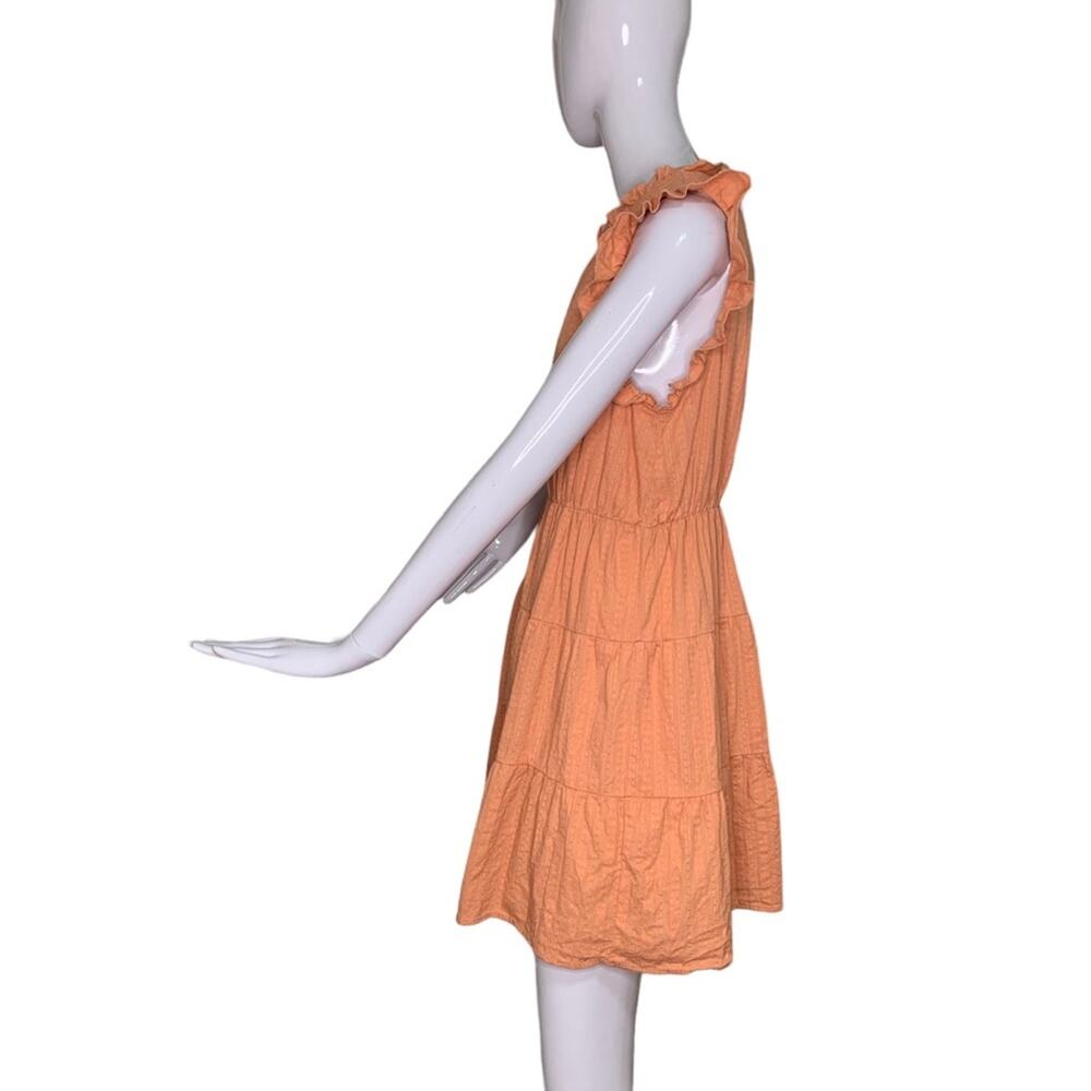 Simplee Summer Dress Sleeveless Rusty Orange Size L Looks Like S - Picture 5 of 13